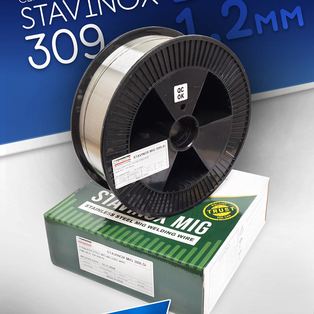 Проволока для нерж.сталей STAVINOX MIG 309LSI d=1.2 (15кг) Индия SG